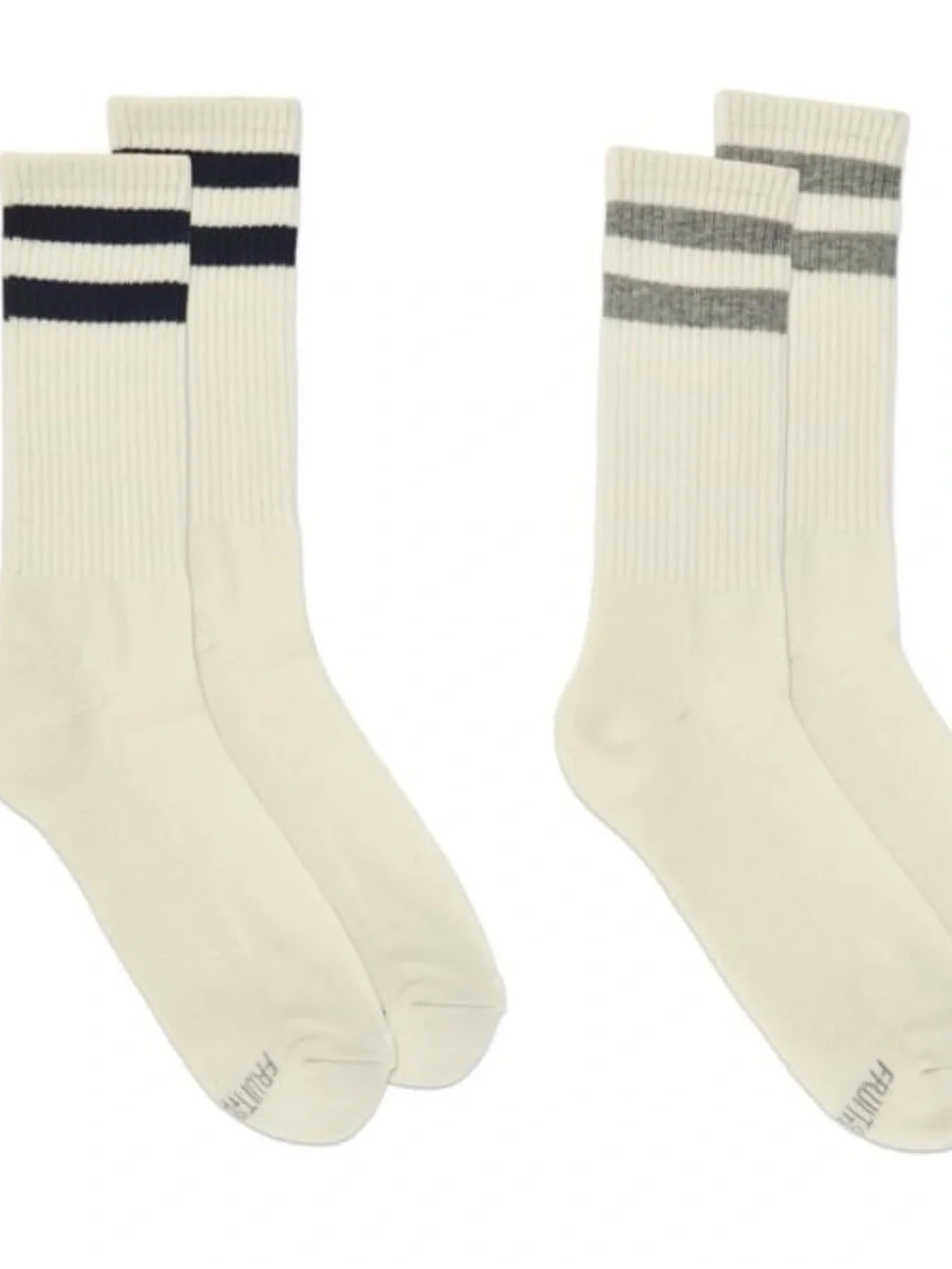 Fruit of the Loom Mens Americana Crew Socks, 2-Pack